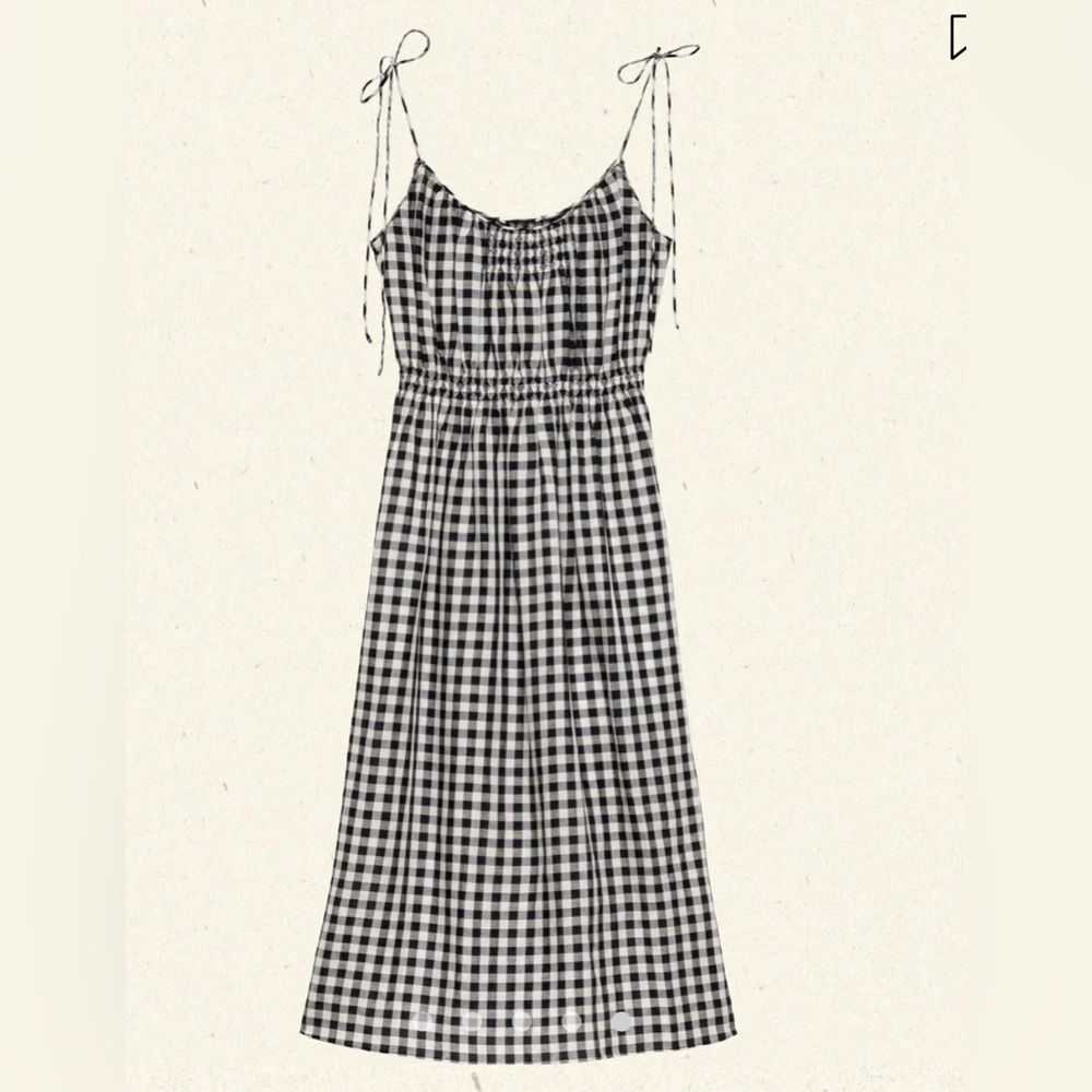 Doen Leslie Dress in Black and White Gingham